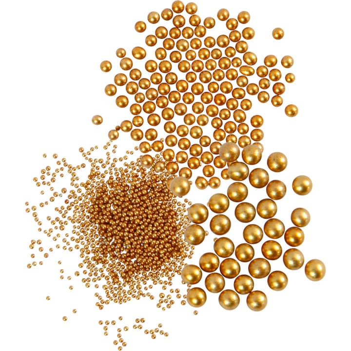 Mini-Beads, gold, 3 x 45 g