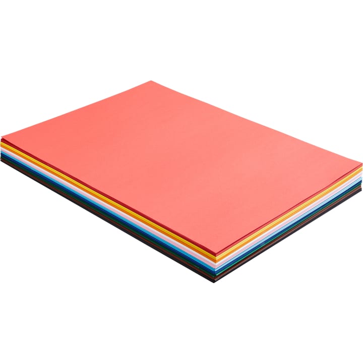 Tonkarton, 220g/m², 50 x 70 cm, 200 Bogen in 10 Farben