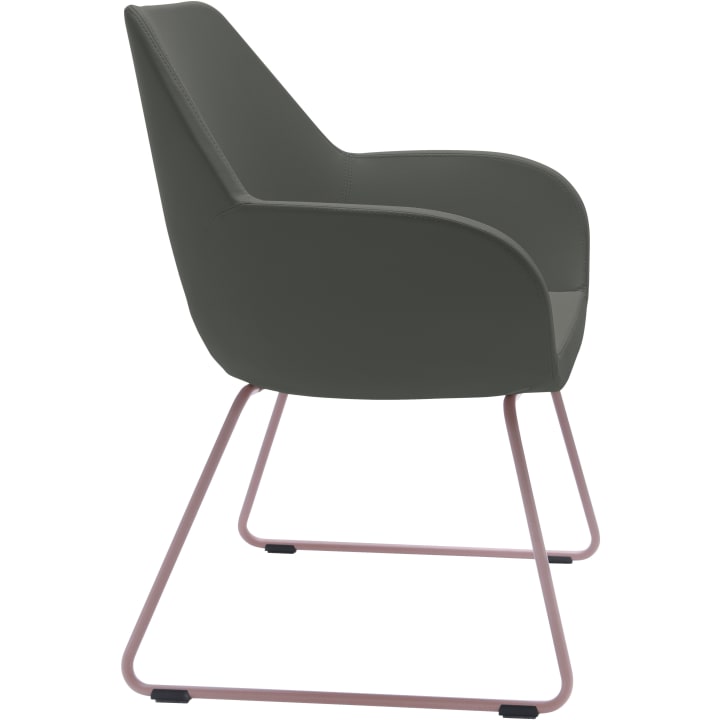Sessel FAN mit Kufengestell, div. Stoffe