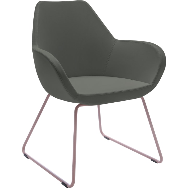 Sessel FAN mit Kufengestell, div. Stoffe