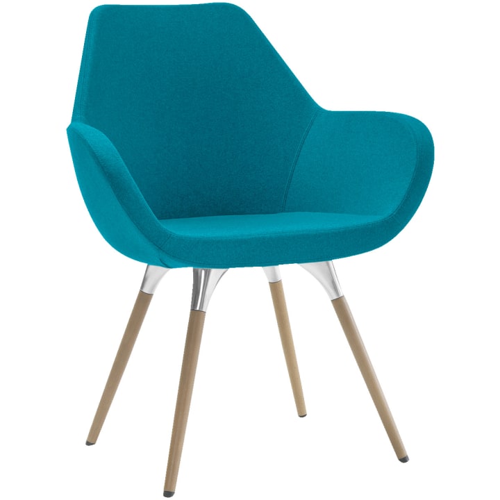 Sessel FAN mit 4 Beinen, div. Stoffe