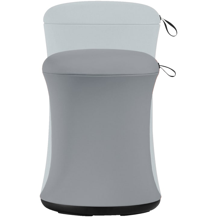 Hocker bobo grau, Sitzhöhe 52 - 62 cm