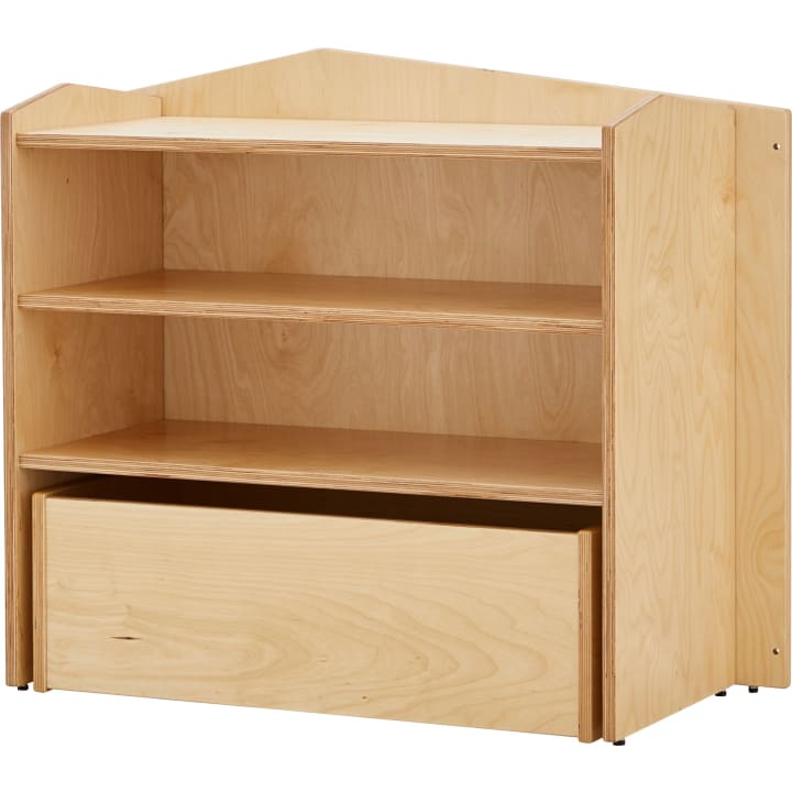 Raumteiler „Regalschrank“ mit Spiegel