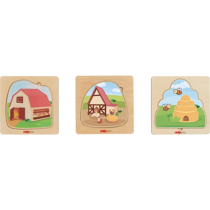 HABA Pro Schichtenpuzzle-Set Tiere