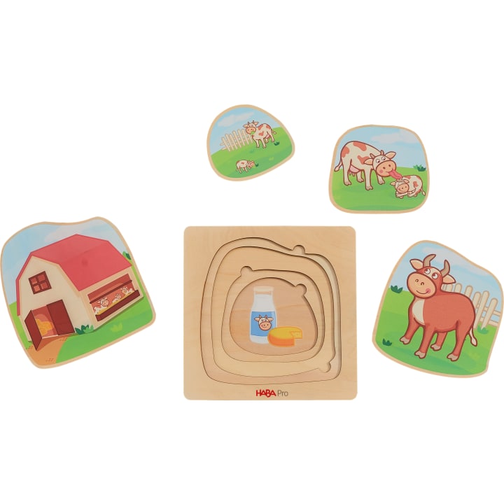 HABA Pro Schichtenpuzzle-Set Tiere