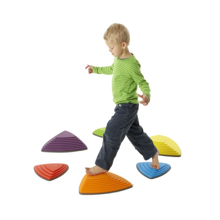 GONGE® Fluss-Steine, versch. Farben, 6 Stück