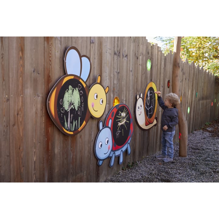 Wetterfeste Kreidetafeln, Outdoor Tafeln Kindergarten, Tiermotiv, 3 Stück