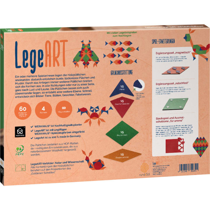 Legespiel LegeART, 60 Teile