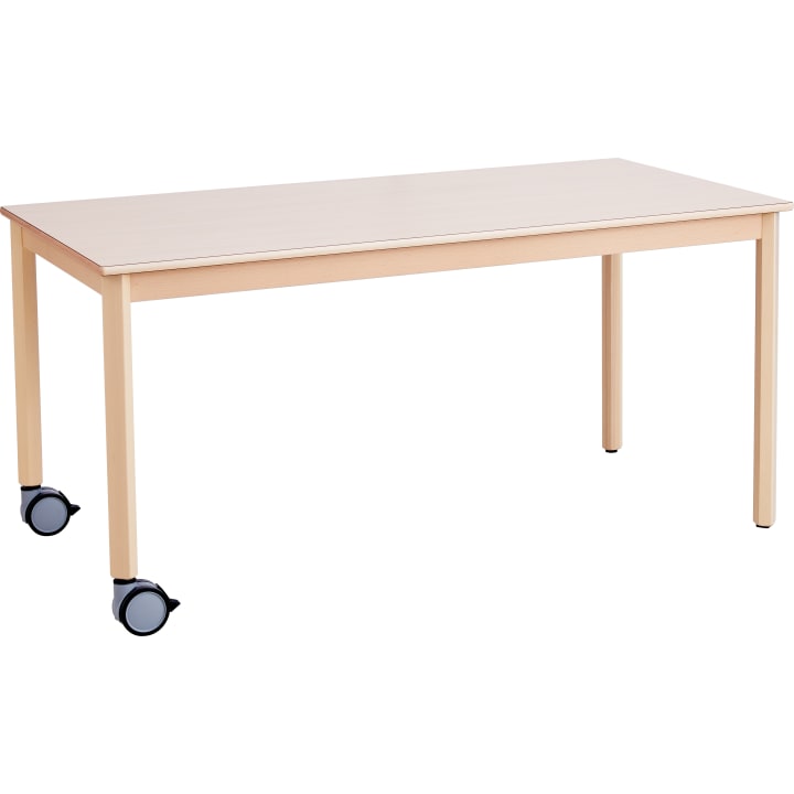 Kita-Tisch Forma, Rechteck, 160x80, Rollenmix
