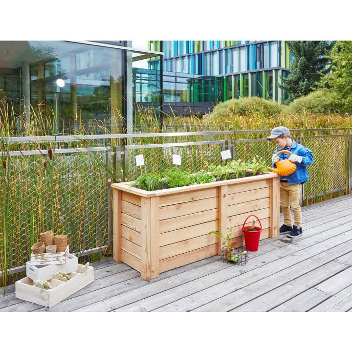 Hochbeet für den Kindergarten, schmal