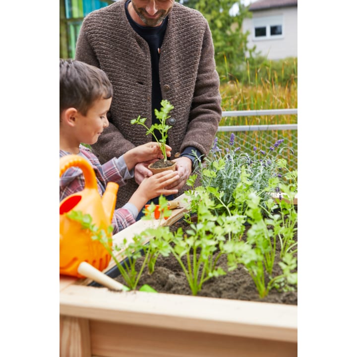 Hochbeet für den Kindergarten, schmal