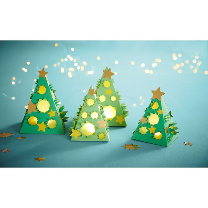 Sachenmacher Mini-Lichter Baum, Bastelset für 4 Stück