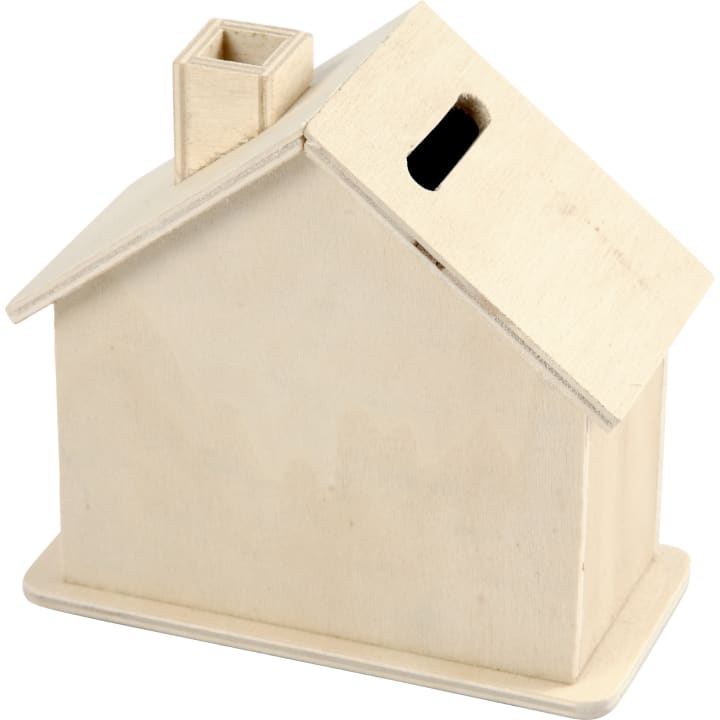 Spardose aus Holz, 6 Stück