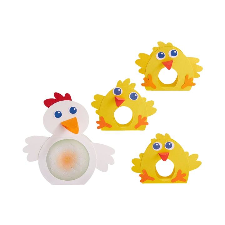 Sachenmacher Mini-Osternest, 1 Tischlicht und 3 Osternester