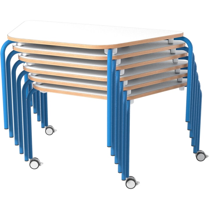 Stapeltisch mit Rollen