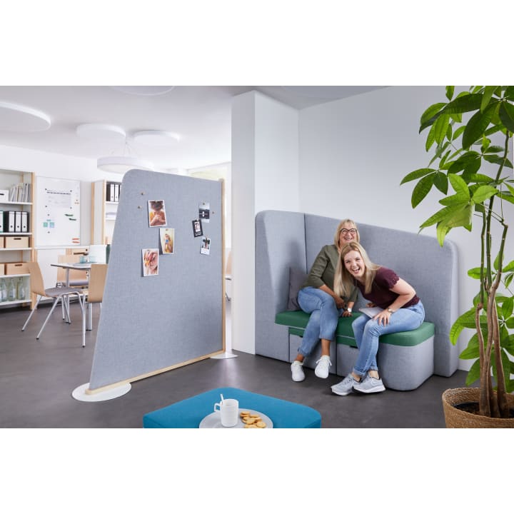 breeze.upp Raumteiler mit Schallschutz, 155x190x60cm