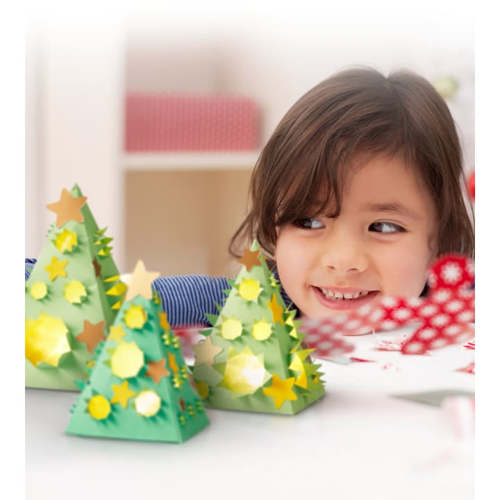 Sachenmacher Mini-Lichter Baum, Bastelset für 4 Stück