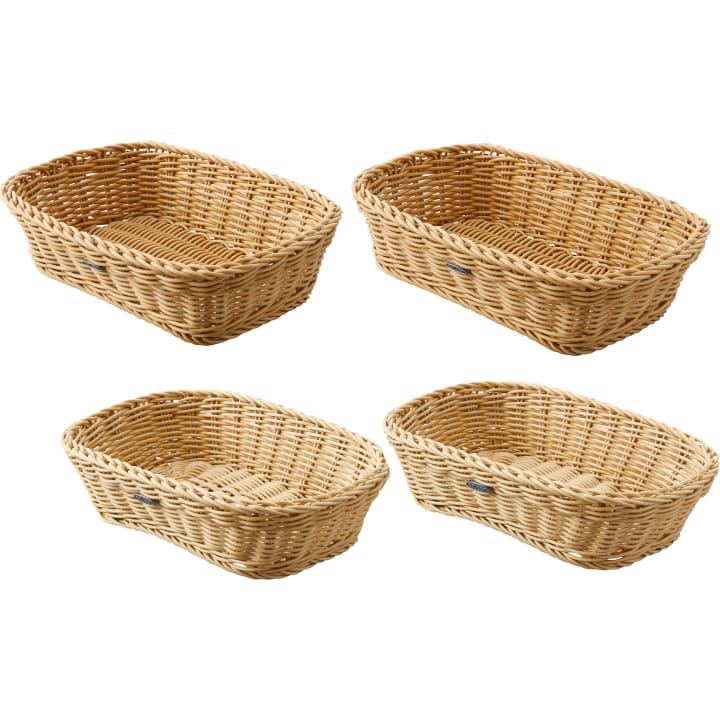 Körbe-Set, rechteckig, 4 Stück in 2 Größen