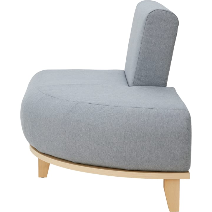 Viertelkreisabschluss Chillax, rechts, B 130 x H 81 x T 72 cm
