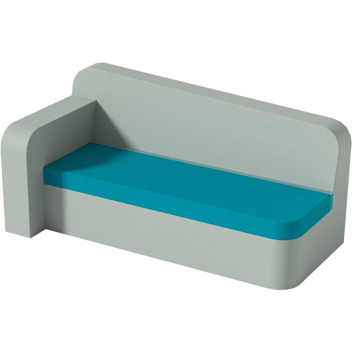 Kindersofa, Armlehne links, Stoffbezug