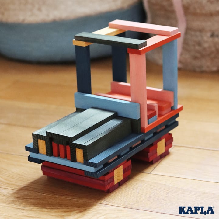 KAPLA®-Holzbaukasten Octocolor, 100 Teile