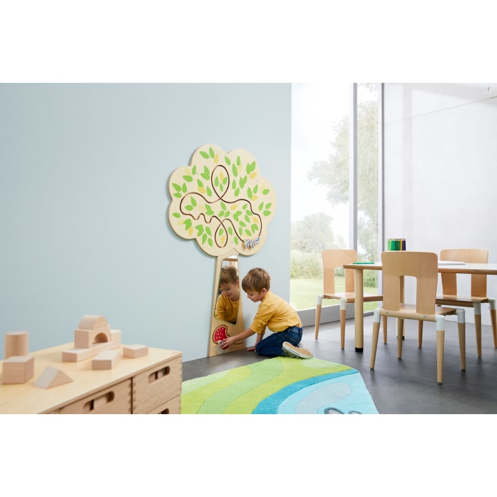 Wandapplikation Baum mit Spiegel