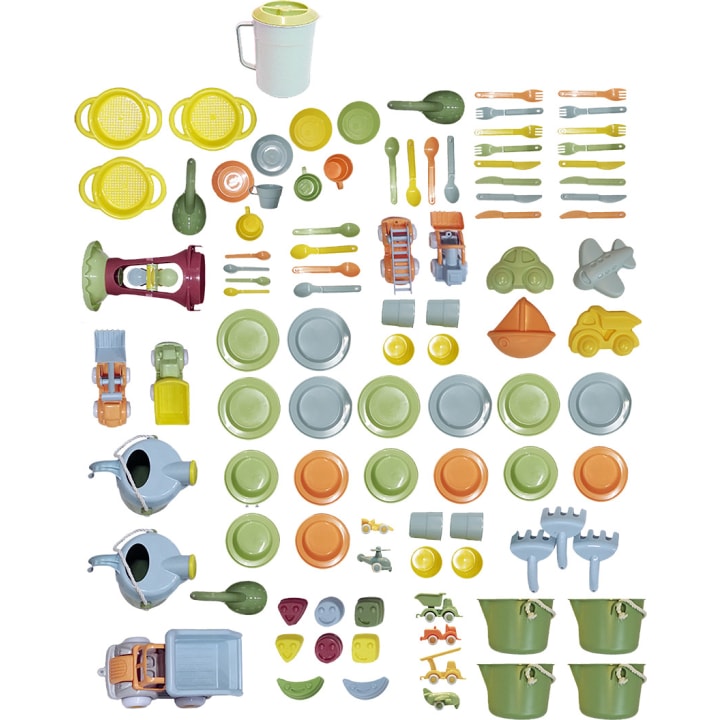 Riesen-Sandspielset Bio, 100-teilig