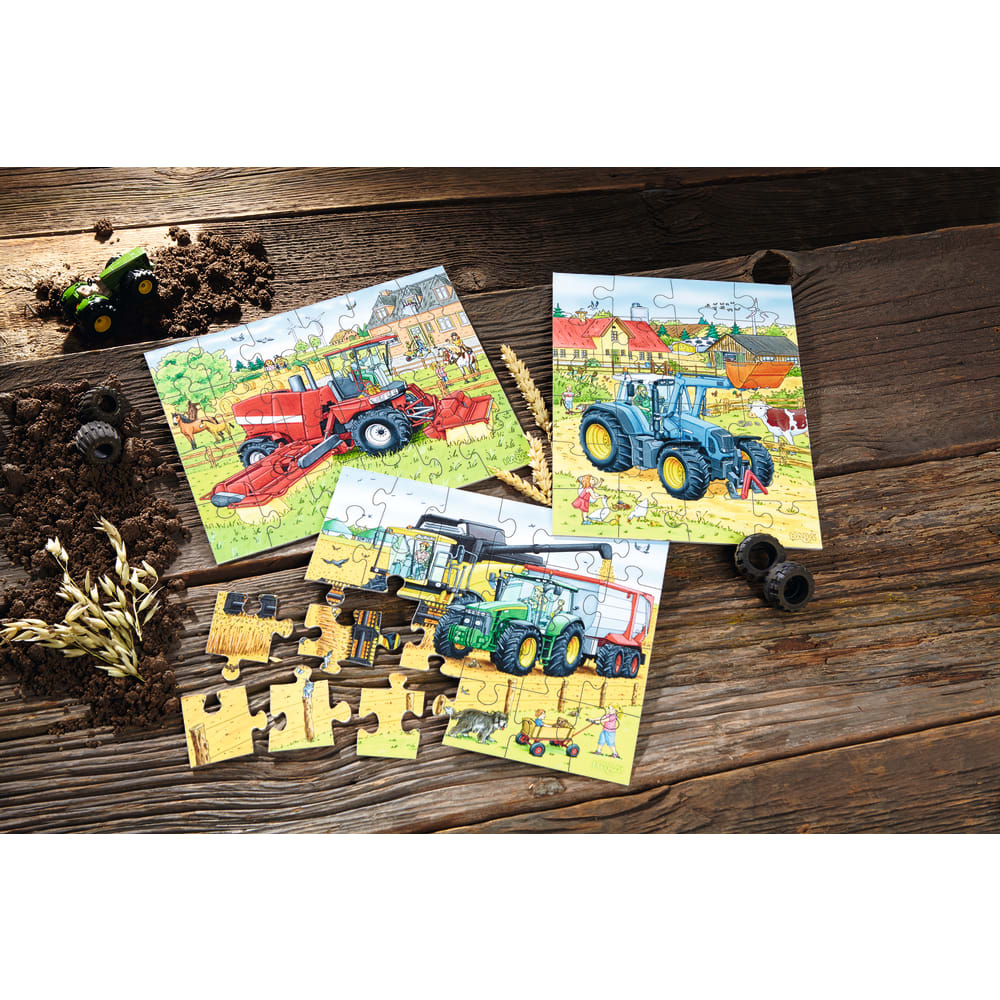 HABA Puzzle Traktor und Company Klassische Puzzles Kinderspiele Spielzeug NEU 