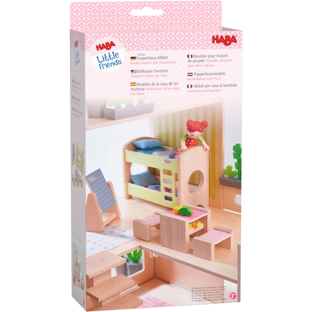Little Friends Puppenhaus-Möbel Kinderzimmer für Geschwister 