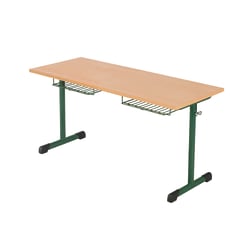 Schülertisch Einzeltisch Kufentisch  Modell UNO M   h  70 cm = 4   SH 5 grün 