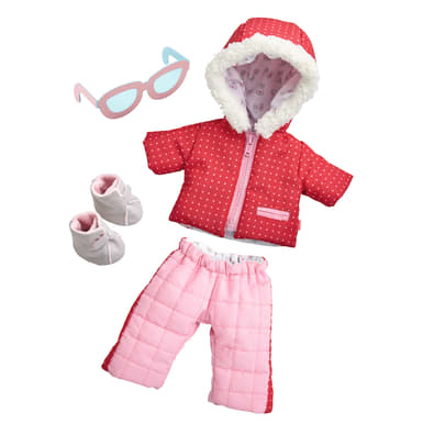 Kleiderset Kleidung 3-tlg für Puppen Gr.36-38 Haba & friends LOTTA türkis pink 
