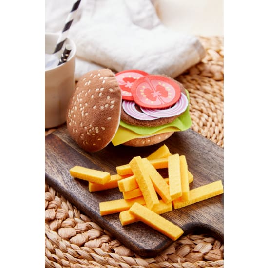 HAMBURGER BRÖTCHEN selber Belegen Kaufladen Kinderküche Zubehör HOLZ Spielzeug 
