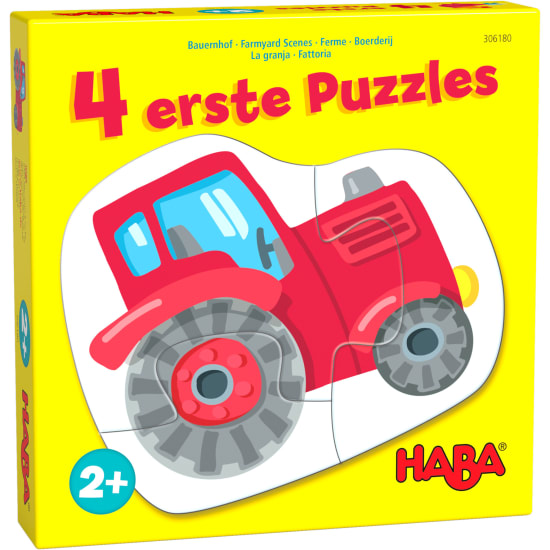 Haba 306180 4 erste Puzzles Bauernhof ab 2 Jahre Kinderpuzzle Lernspiel Neu OVP 