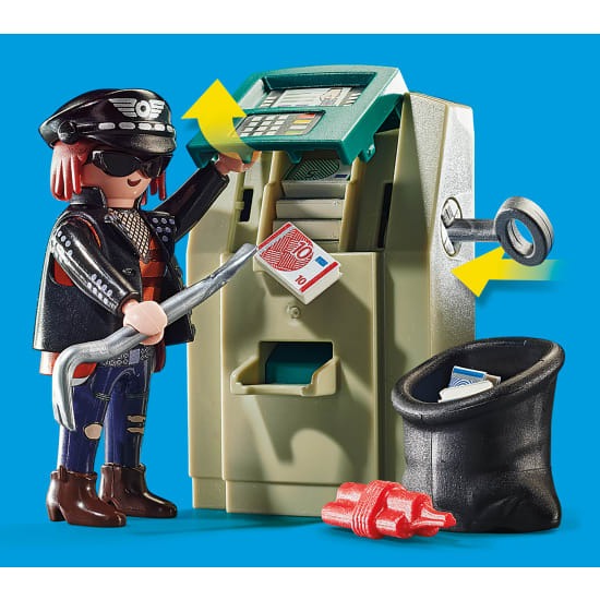 PLAYMOBIL® City Action Polizei-Motorrad: Verfolgung des Geldräubers, 32