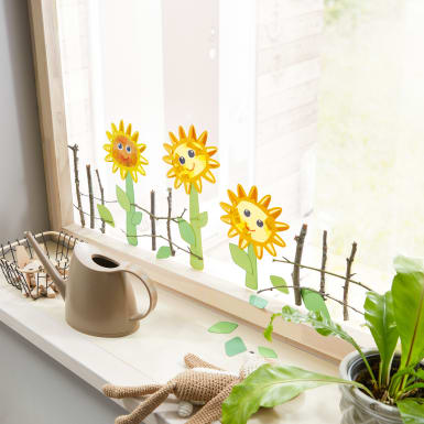Sachenmacher 3-D-Fensterbild Sonnenblume