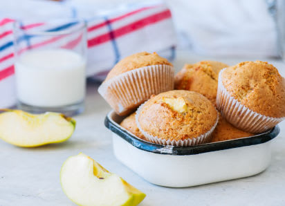 Backen mit Kindern: Einfache Apfelmuffins Backen mit Kindern: Muffins mit Äpfeln