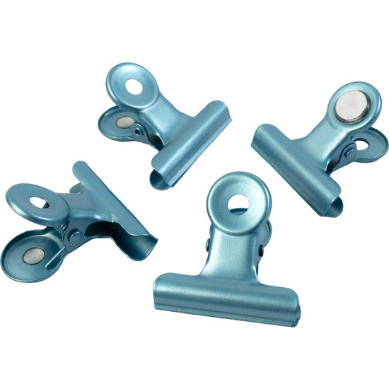 Magnet-Clip GRAFFA blau, 4 Stück