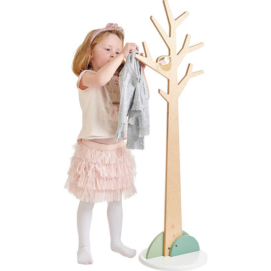 Kinder-Garderobenständer Baum, aus Holz