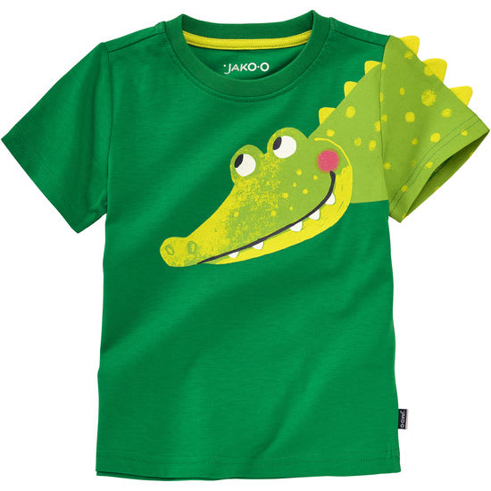 Kinder T-Shirt Applikation Leopard Krokodil