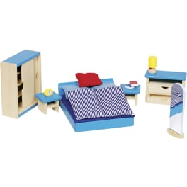 Puppenhaus-Möbel – Schlafzimmer, 14-teilig