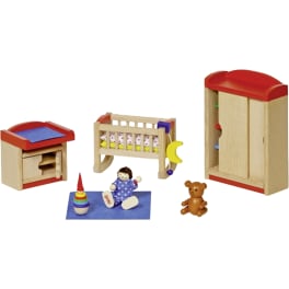 Puppenhaus-Möbel – Kinderzimmer, 12-teilig