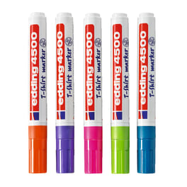 edding® 4500 Textilmarker, 5 Trend-Farben