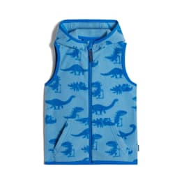 Kinder Ringel Kapuzenweste Microfleece recycelt