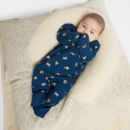 Baby Wickel-Overall Allover-Print