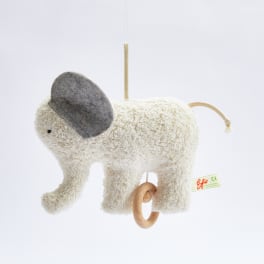 Efie Spieluhr Elefant, aus Bio-Baumwolle