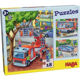  Puzzles Polizei, Feuerwehr & Co. HABA 302759 