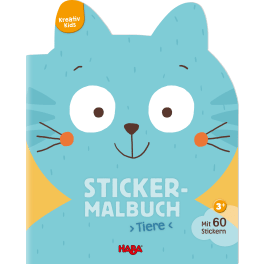 Kreativ Kids – Sticker-Malbuch Tiere
