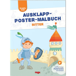 Kreativ Kids – Ausklapp-Poster-Malbuch Ritter HABA 304455