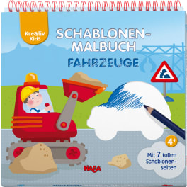 Kreativ Kids – Schablonen-Malbuch Fahrze