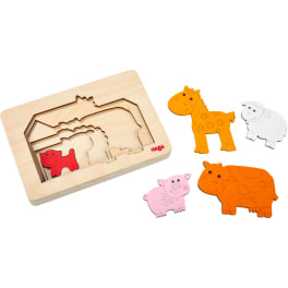 Holzpuzzle Bauernhoftiere